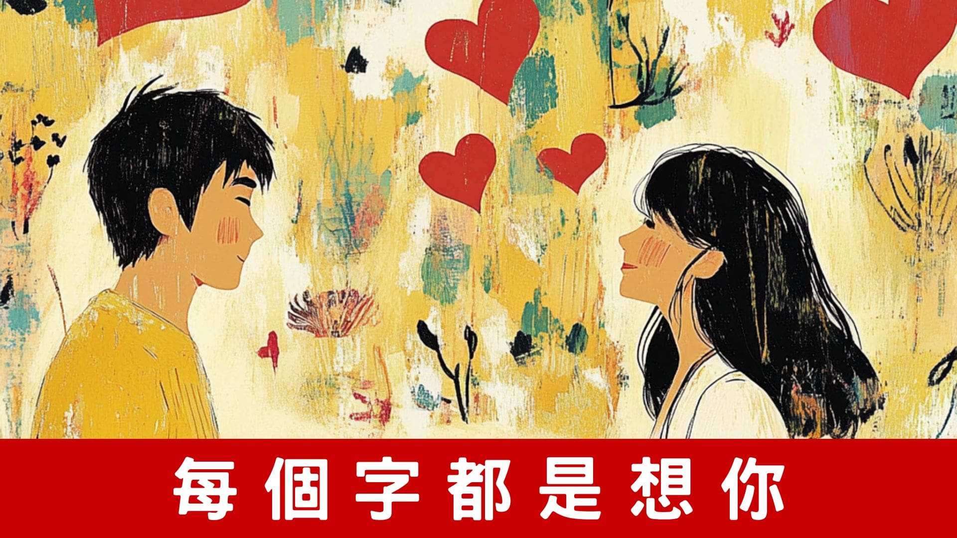 官網主視覺 每個字